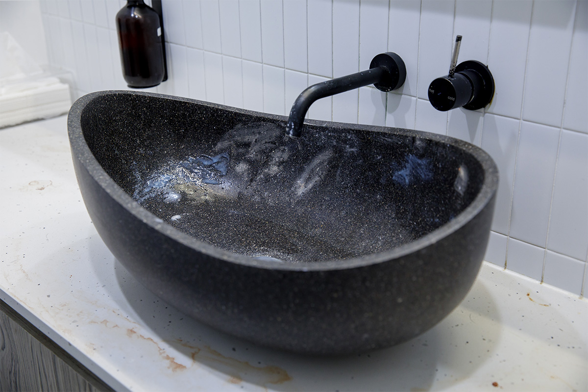 Oily Range Hood before